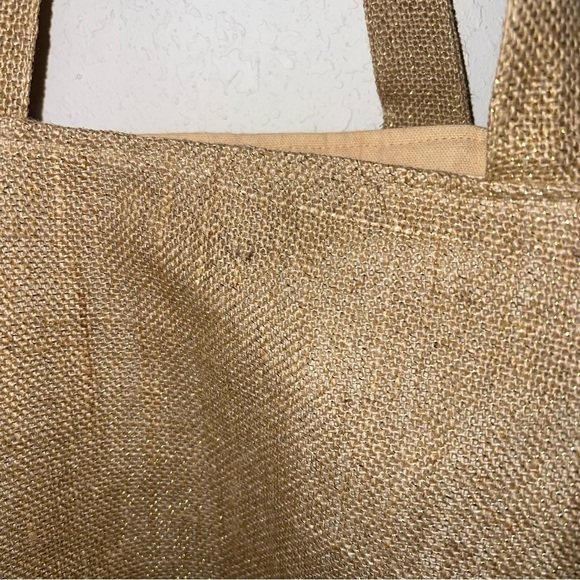 Muche et Muchette Tan/Gold Jute Suede
Fringe Accented Tote - Picture 14 of 14